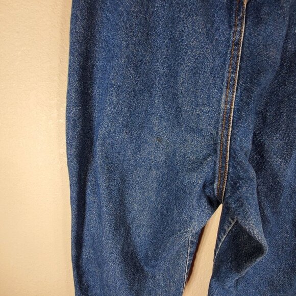90s Rocky Mountain High-Waist Bareback Womans Size 16L Blue Denim Jeans Y2K - Picture 15 of 15